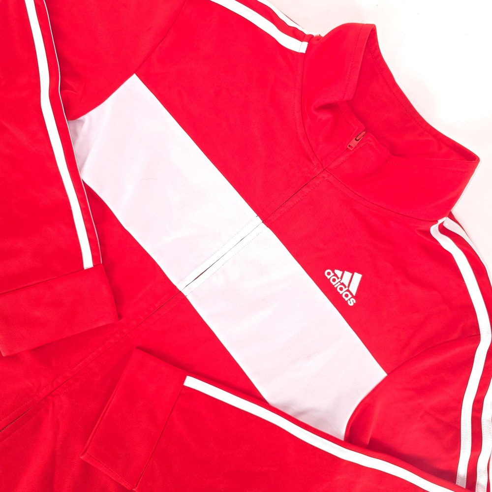 Adidas Essentials Tricot Track‎ Jacket Womens Medium 14/16 3-Stripes Activewear